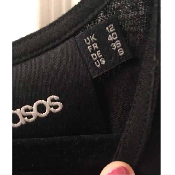 Black Linen A-Line Dress from ASOS - Picture 4 of 8